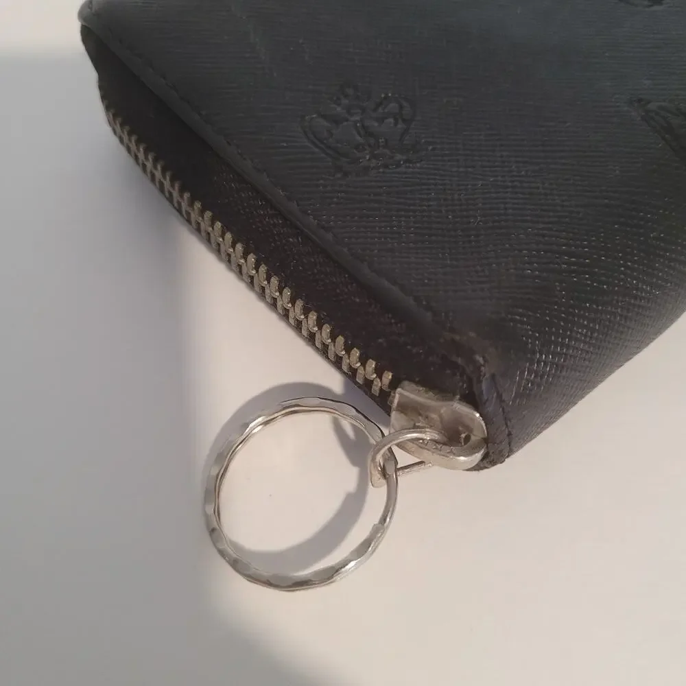 Paul Smith Black Leather Zip‎ Around Card Bill Large Wallet Long Designer